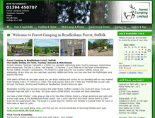 Tablet Screenshot of forestcamping.co.uk